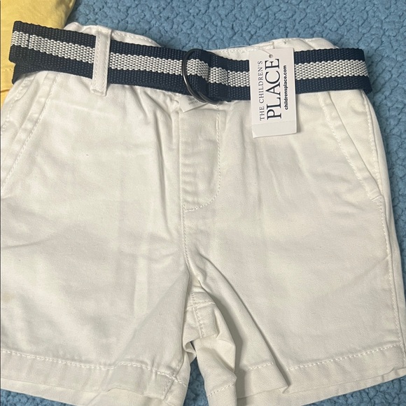 The Children's Place Yellow and White Belted Shorts - Picture 4 of 6